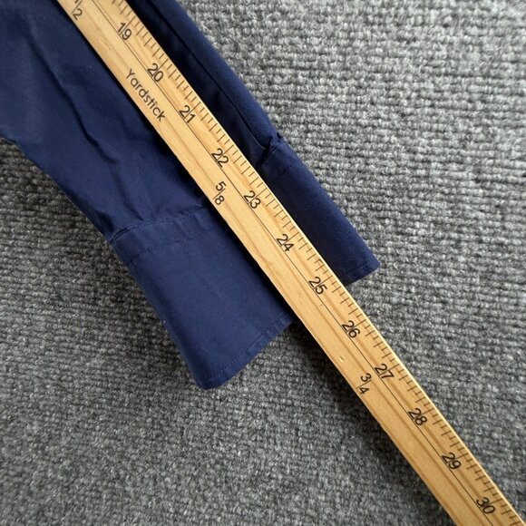 Stenstroms Cotton Slimline Romania 15.75 Blue Mens Shirt Button Up Solid Spread - Picture 15 of 15